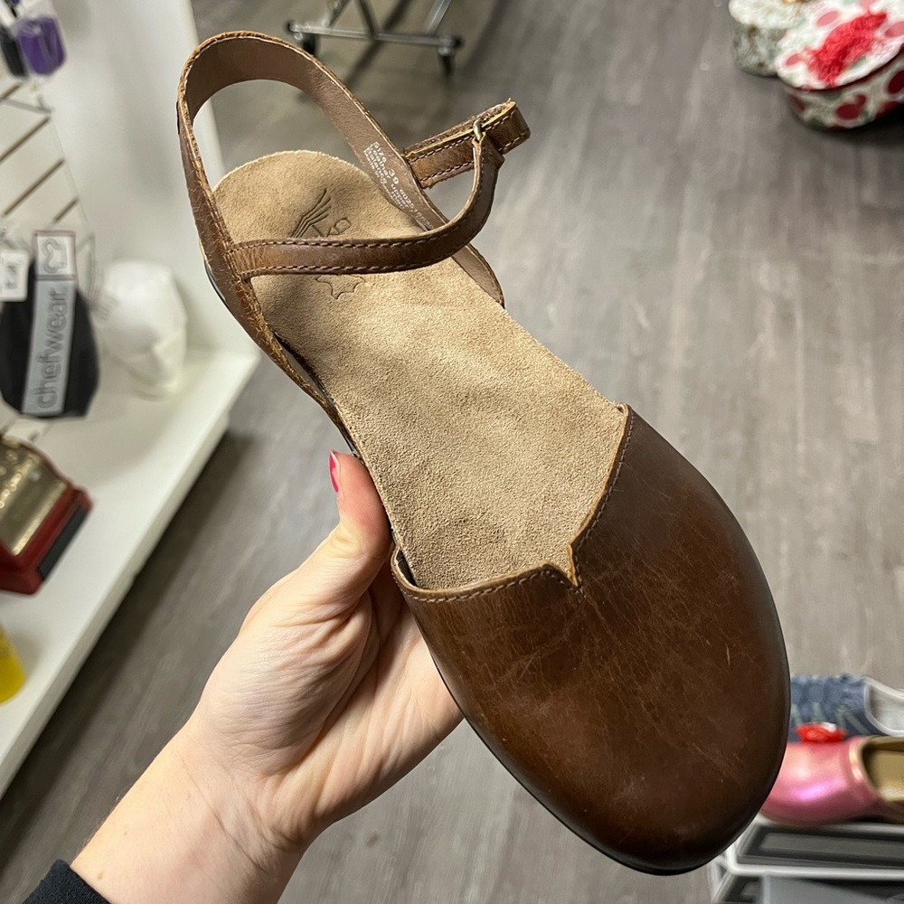 Dansko Brown Leather Flats